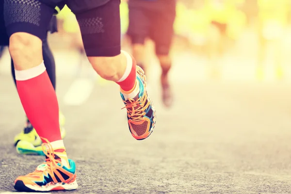 Marathonläufer-Beine — Stockfoto