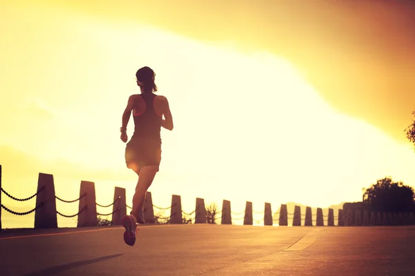 Jonge fitness vrouw uitgevoerd — Stockfoto