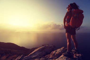 genç kadın Mountain