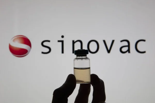 OXFORD, UK - February 2020: Sinovac company chinese based coronavirus vaccine — 스톡 사진