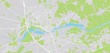 Randers, Danimarka 'nın şehir haritası