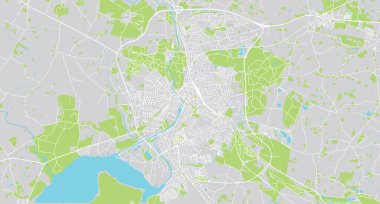 Naestved, Danimarka şehir haritası