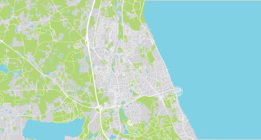 Danimarka 'nın Horsholm kentsel şehir haritası