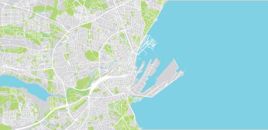 Danimarka 'nın Artus kentsel şehir haritası