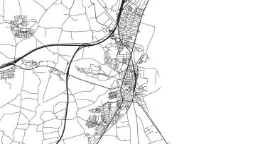 Danimarka 'nın Koge kentinin şehir haritası