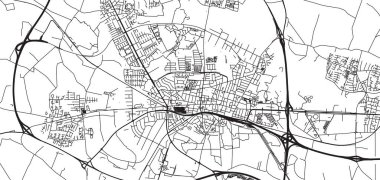 Danimarka 'nın Herning kentsel şehir haritası