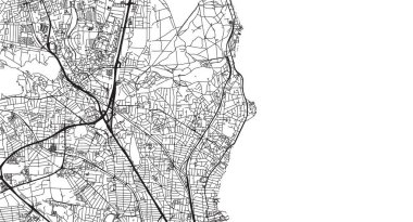 Danimarka 'nın Charlottenlund kentsel şehir haritası