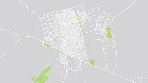 Stadtplan von Hafar Al Batin, Saudi Arabien, Naher Osten — Stockvektor
