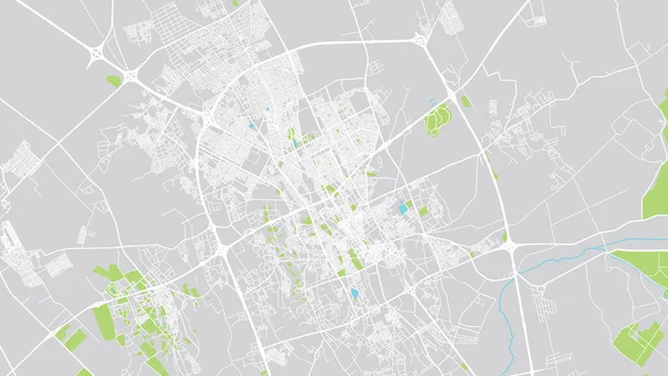 Urban vector city map of Buraydah, Saudi Arabia, Middle East — Stock Vector