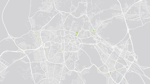 Mapa urbano de La Meca, Arabia Saudita, Oriente Medio — Archivo Imágenes Vectoriales