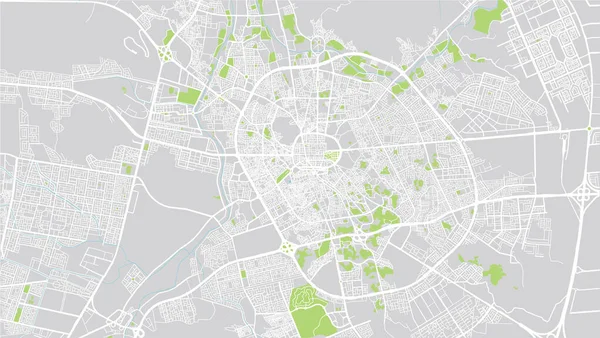 Stadsvector stadskaart van Sultanah, Saudi-Arabië, Midden-Oosten — Stockvector