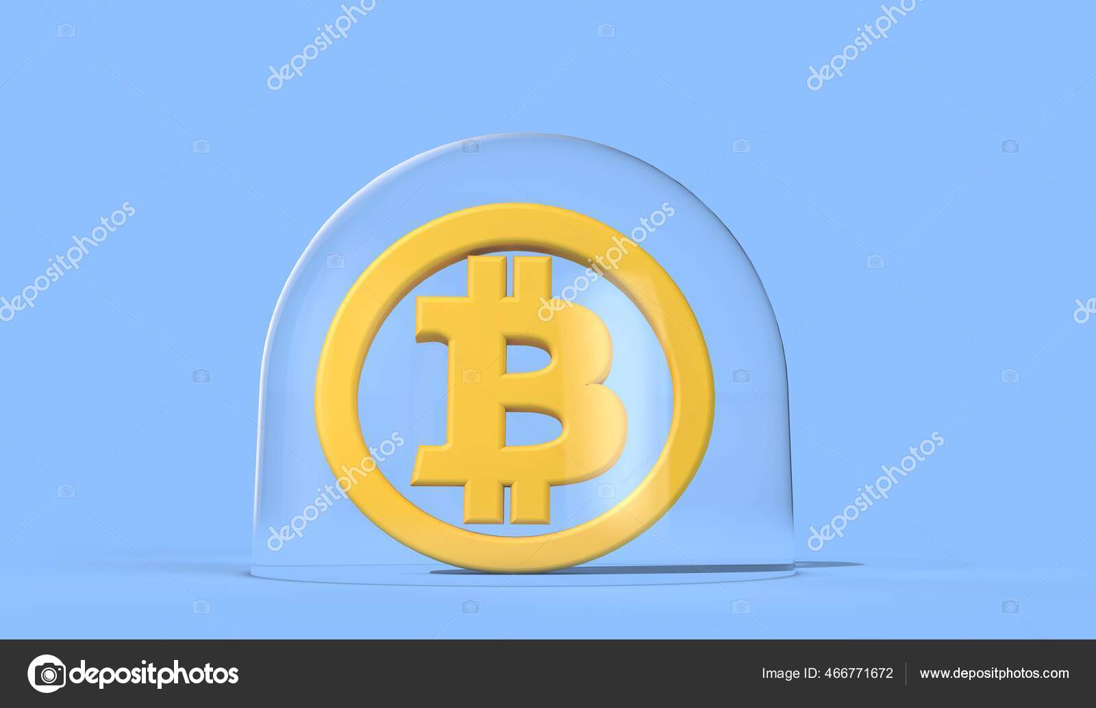 Bitcoin cryptocurrency bubble. Bitcoin logo inside a bubble. 3D Rendering —  Stock Editorial Photo © InkDropCreative #466771672