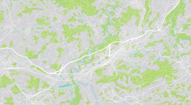 St. Gallen, İsviçre, Avrupa şehir haritası
