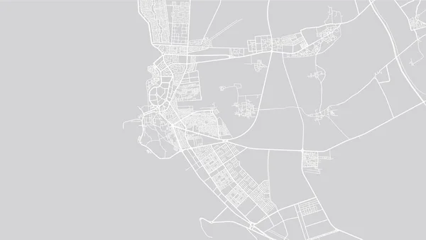 Mapa města Jaxan, Saúdská Arábie, Blízký východ — Stockový vektor