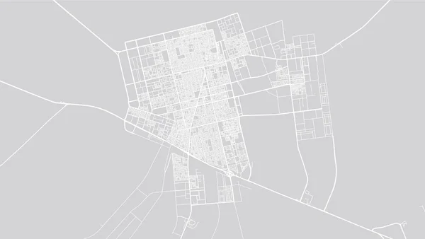 Stadskarta över Hafar Al, Saudiarabien, Mellanöstern — Stock vektor