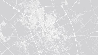 Kentsel vektör şehir haritası Buraydah, Suudi Arabistan, Orta Doğu