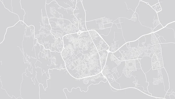 沙特阿拉伯Abha城市矢量城市地图，中东 — 图库矢量图片