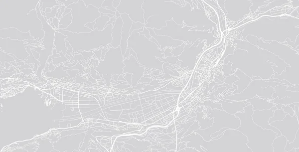 瑞士、欧洲柏林城市矢量城市地图 — 图库矢量图片
