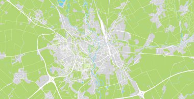 Olomouc şehir haritası, Çek Cumhuriyeti, Avrupa