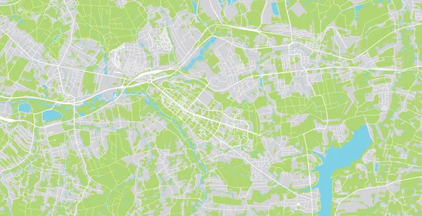 Miejska mapa Havirov, Czechy, Europa — Wektor stockowy