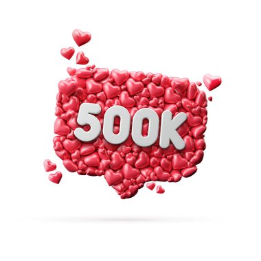500 bin sosyal medya üyesi abone olun ya da pankartı takip edin. 3B Hazırlama