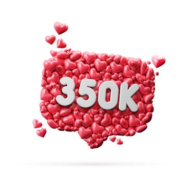 350 bin sosyal medya üyesi abone olun ya da pankartı takip edin. 3B Hazırlama