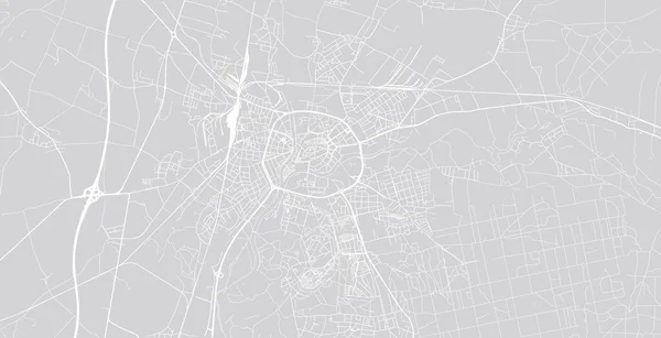 Mapa da cidade de vetor urbano de hradec kralove, República Checa, Europa — Vetor de Stock