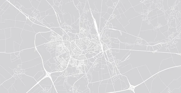 Mapa da cidade de vetores urbanos de Olomouc, República Checa, Europa — Vetor de Stock