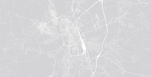 Vetor urbano mapa da cidade de ceske budejovice, República Checa, Europa — Vetor de Stock