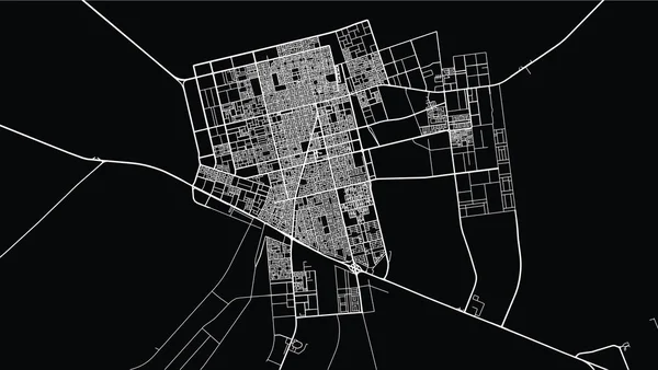 Hafar Al 'ın şehir haritası, Suudi Arabistan, Orta Doğu — Stok Vektör