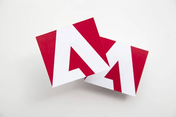 LONDON, UK - May 2021: Adobe creative computer software company logo — Stock Photo, Image