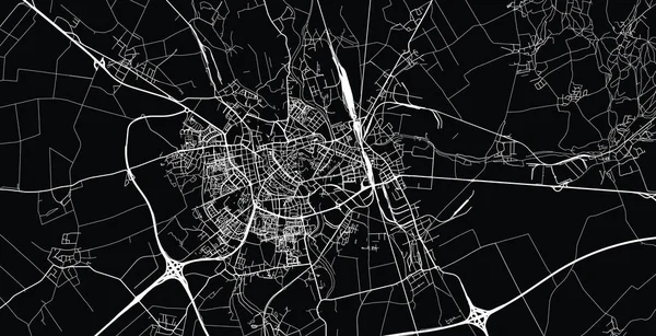 Stadtplan von Olomouc, Tschechische Republik, Europa — Stockvektor