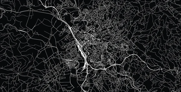 Urban vector city map of Liberec, Czech Republic, Europe — стоковий вектор
