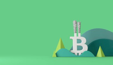 Bitcoin şifrelemesinin doğa üzerindeki çevresel etkisi. 3B Hazırlama