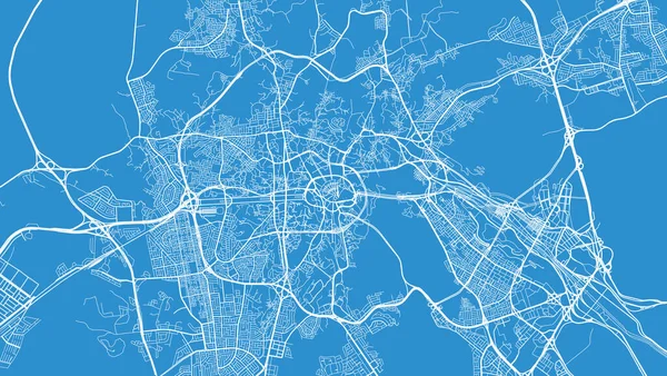 Stadtplan von Mekka, Saudi Arabien, Naher Osten — Stockvektor