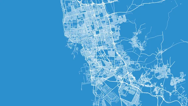 ジェッダ、サウジアラビア、中東の都市ベクトル都市地図 — ストックベクタ