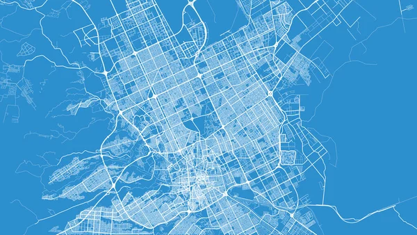 Mapa de Riad, Arabia Saudita, Oriente Medio, vector urbano — Vector de stock