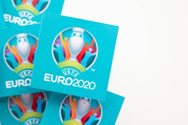 LONDON, UK - June 2021: Logo for the 2020 UEFA european championship clipart