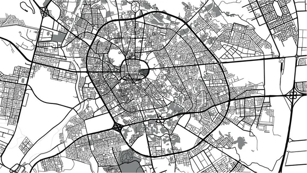 Stadsvector stadskaart van Medina, Saudi-Arabië, Midden-Oosten — Stockvector