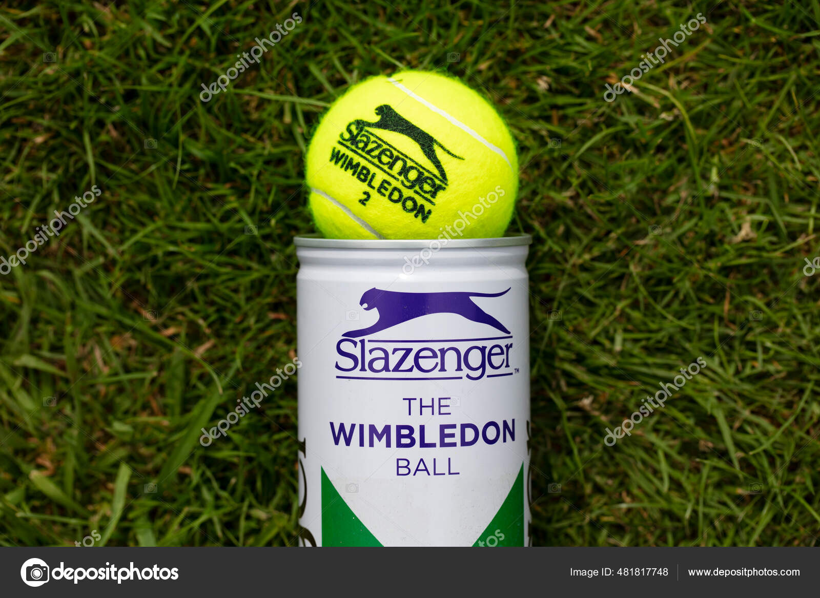 ロンドン,イギリス- 2021年6月:公式ウィンブルドンテニススラッ