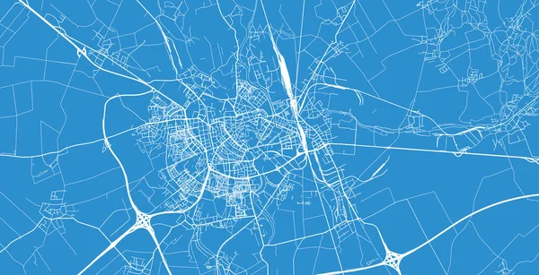Mapa urbano de Olomouc, República Checa, Europa — Vector de stock