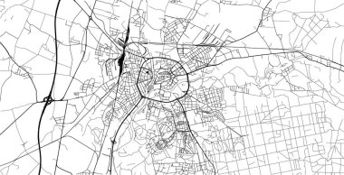 Hradec kralove şehir haritası, Çek Cumhuriyeti, Avrupa