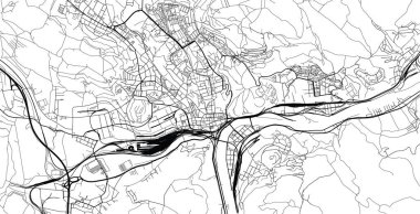Usti nad labem şehir haritası, Çek Cumhuriyeti, Avrupa