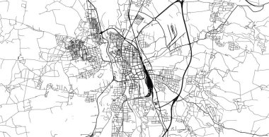 Ceske bürosunun şehir haritası, Çek Cumhuriyeti, Avrupa