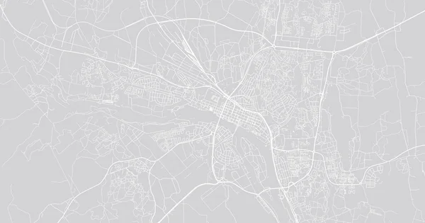 ヨーロッパ、スウェーデン、ウメアの都市ベクトル都市地図 — ストックベクタ
