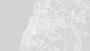 Tel Aviv şehir haritası, İsrail, Orta Doğu