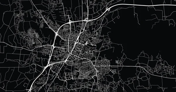 Mapa urbano de Orebro, Suecia, Europa — Archivo Imágenes Vectoriales