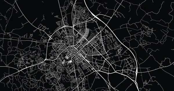 Stadtvektorkarte von Uppsala, Schweden, Europa — Stockvektor