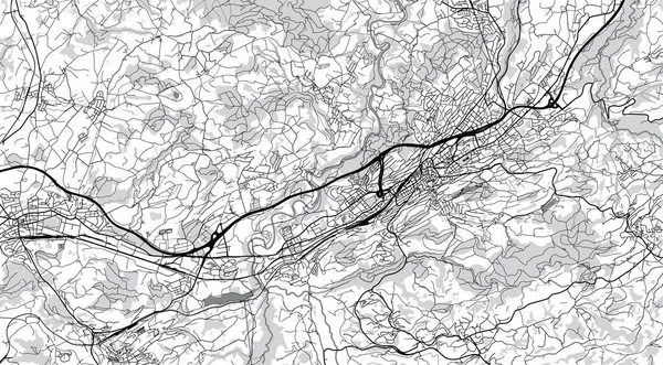 St. Gallen, İsviçre, Avrupa şehir haritası