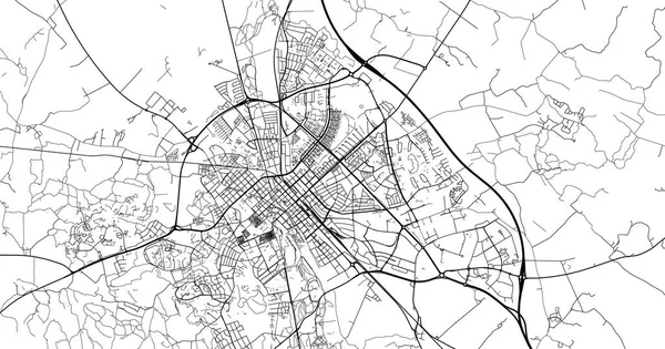 Uppsala, İsveç, Avrupa şehir haritası — Stok Vektör